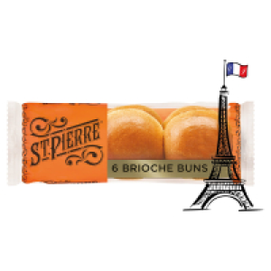 St Pierre Brioche Burger Buns 6 Pack