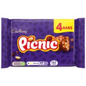 Cadbury Picnic Chocolate Bars 4 Pack 2.50 €