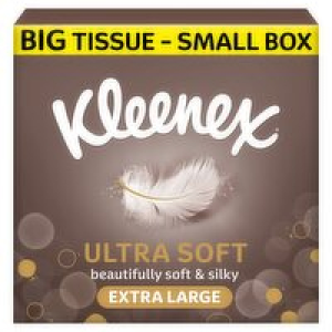 Kleenex Ultra Soft Extra Large Tissues Compact Box 40 Sheets