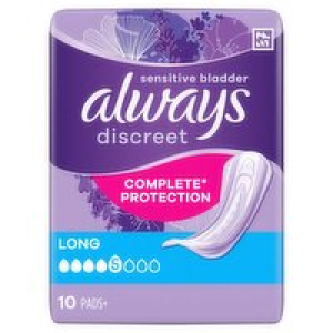 SuperValu  Always Discreet Incontinence Pads Long