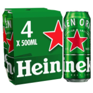Heineken Lager Can 4 Pack