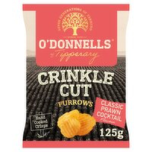 ODonnells Crinkle Cut Prawn Cocktail Crisps