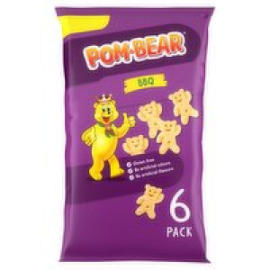 Pom-Bear Barbeque Potato Snacks 6 Pack