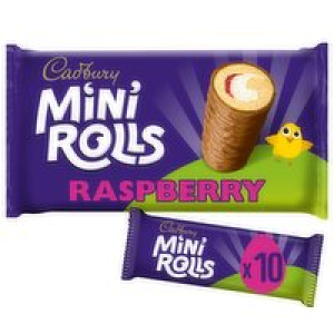SuperValu  Cadbury Raspberry Mini Rolls 10 Pack