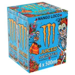 Monster Energy Mango Loco Juice Can 4 Pack