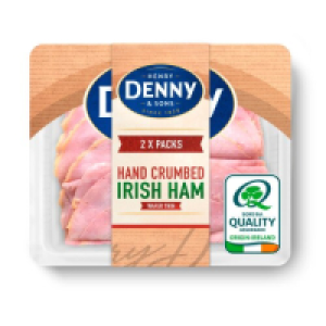Denny Slow Cooked Wafer Thin Crumbed Irish Ham Slices 2 Pack