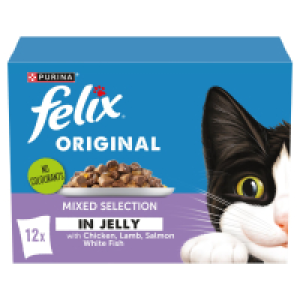 SuperValu  Felix Mixed Selection In Jelly Cat Food Pouch 12 Pack