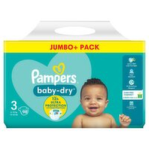 SuperValu  Pampers Baby Dry Size 3 Jumbo+ Pack