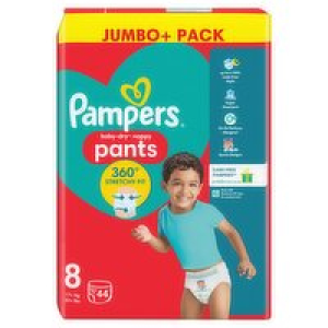 Pampers Baby Dry Nappy Pants Size 8 Jumbo+ Pack