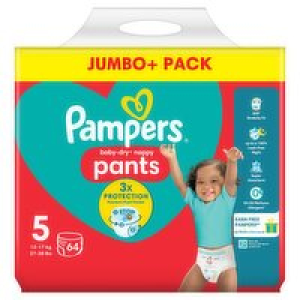 Pampers Baby-Dry Nappy Pants Size 5 Jumbo + Pack 16.50 €