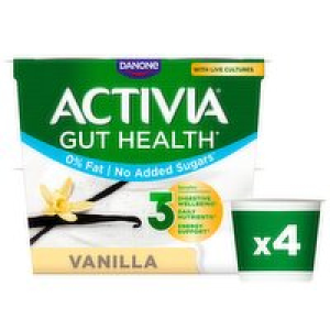 Danone Activia 0% Vanilla 4 Pack