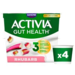Danone Activia Rhubarb 4 Pack
