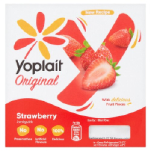 Yoplait Original Strawberry Yogurt 4 Pack