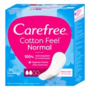 Carefree Cotton Unscented Panty Liners