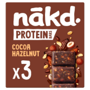 Nakd Cocoa Hazelnut Protein Bars 3 Pack