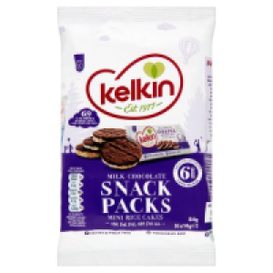 SuperValu  Kelkin Gluten Free Mini Milk Chocolate Rice Cakes 6Pack