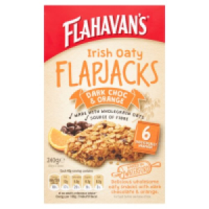 Flahavans Irish Oaty Flapjacks Dark Choc & Orange 6 Pack