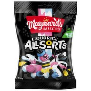 Maynards Bassetts Liquorice Allsorts Bag