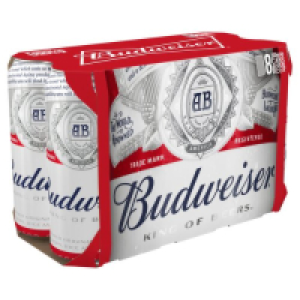 Budweiser Lager Cans 8 Pack
