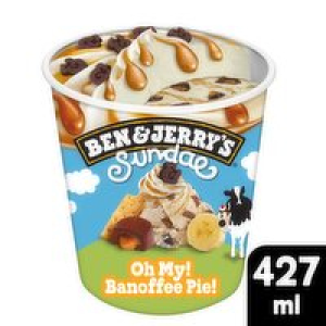 Ben & Jerrys Sundae Oh My! Banoffee Pie!