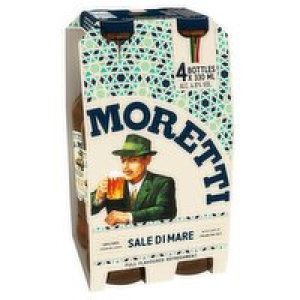 Birra Moretti Sale Di Mare Lager Bottle 4 Pack