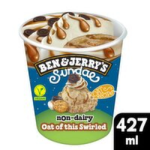 Ben & Jerrys Sundae Non Dairy Oat of this Swirled