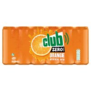 SuperValu  Club Zero Orange Can 18 Pack