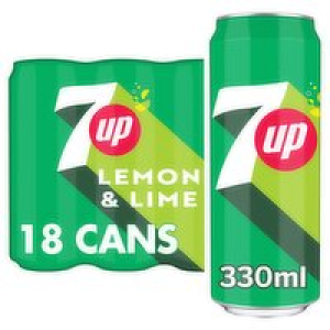 7UP Lemon & Lime Can 18 Pack
