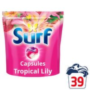Surf Tropical Lily 3in1 Laundry Capsules 39 Washes