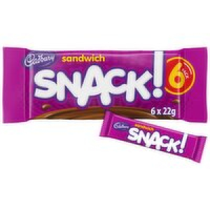 Cadbury Snack Sandwich Chocolate Biscuit 6 Pack 2.50 €