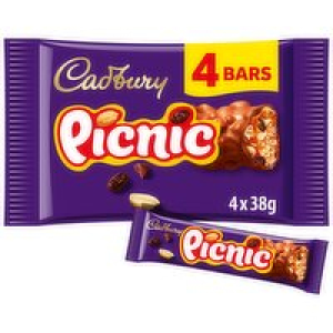 Cadbury Picnic Chocolate Bar 4 Pack