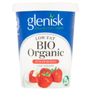 Glenisk Low Fat Bio Organic Strawberry Yogurt