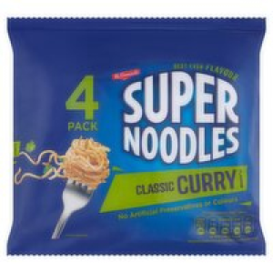McDonnells Super Noodles Classic Curry 4 Pack