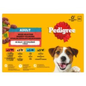 Pedigree Adult Mixed Selection in Jelly Pouch 12 Pack