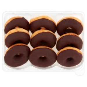 Mini Chocolate Ring Doughnuts 9 Pack
