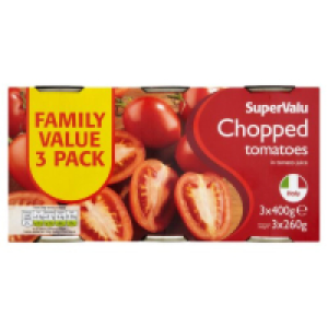 SuperValu Chopped Tomatos 3 Pack
