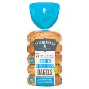 Fitzgeralds Sesame Bagels 5 Pack