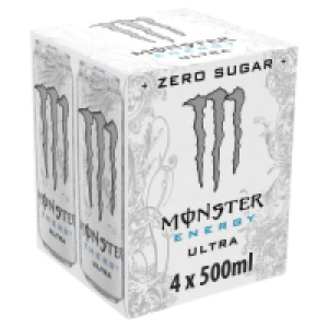 Monster Energy Ultra Zero Can 4 Pack