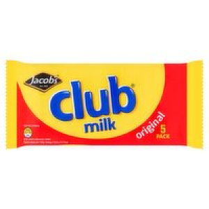 SuperValu  Jacobs Club Milk 5 Pack