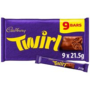 SuperValu  Cadbury Twirl Chocolate Bars 9 Pack