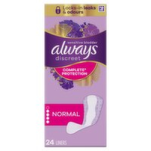 SuperValu  Always Discreet Incontinence Liners Normal