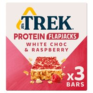 Trek White Choc & Raspberry Protein Flackjacks 3 Pack