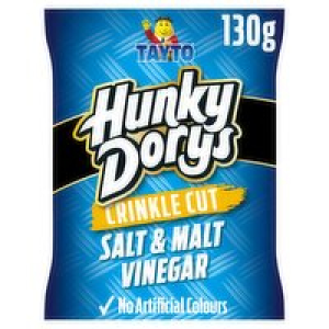 Tayto Hunky Dorys Salt & Malt Vinegar Crinkle Cut Crisps