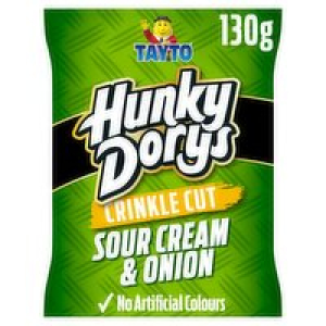 Tayto Hunky Dorys Sour Cream & Onion Crinkle Cut Crisps