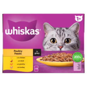 Whiskas Core 1+ Poultry Gravy Selection 12 Pack