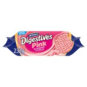 SuperValu  McVities Pink Raspberry & Cream Digestive Biscuits