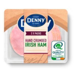 Denny Slow Cooked Crumbed Irish Ham Slices 2 Pack