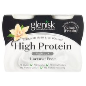 Glenisk 0% Fat Vanilla Protein Yogurt 4 Pack