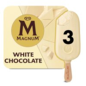 Magnum White Chocolate Ice Cream 3 Pack
