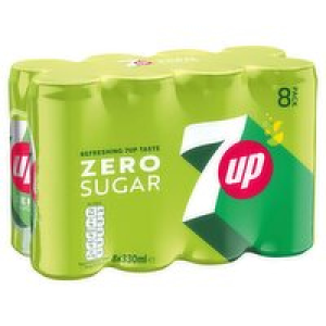 SuperValu  7UP Zero Sugar Can 8 Pack